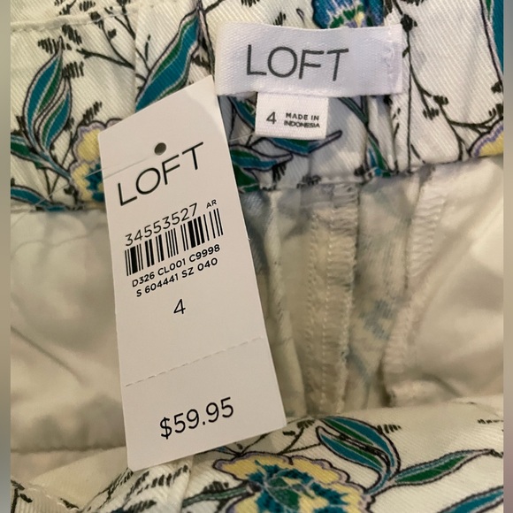 LOFT Paperbag Shorts - Multi Color, Size 4 NWT - Picture 7 of 7